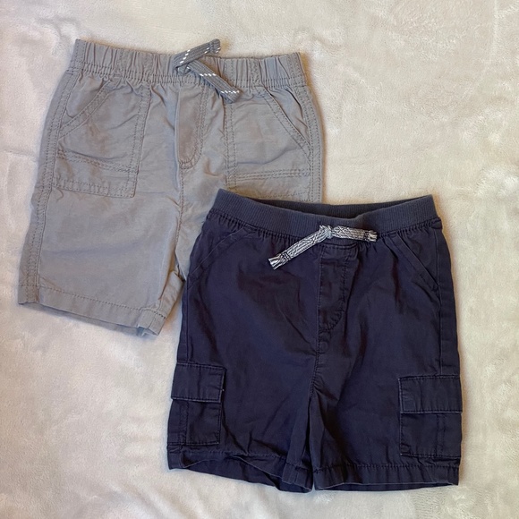 2 Pairs of Jumping Beans Baby Shorts (Navy and Gray), Size 24 months - Picture 1 of 7